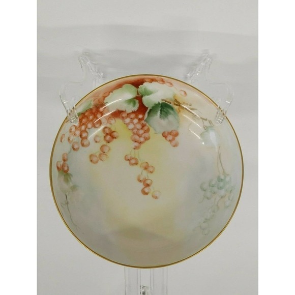 Limoges Other - Antique Elite Limoges Painted Footed Bowl 7.5"
